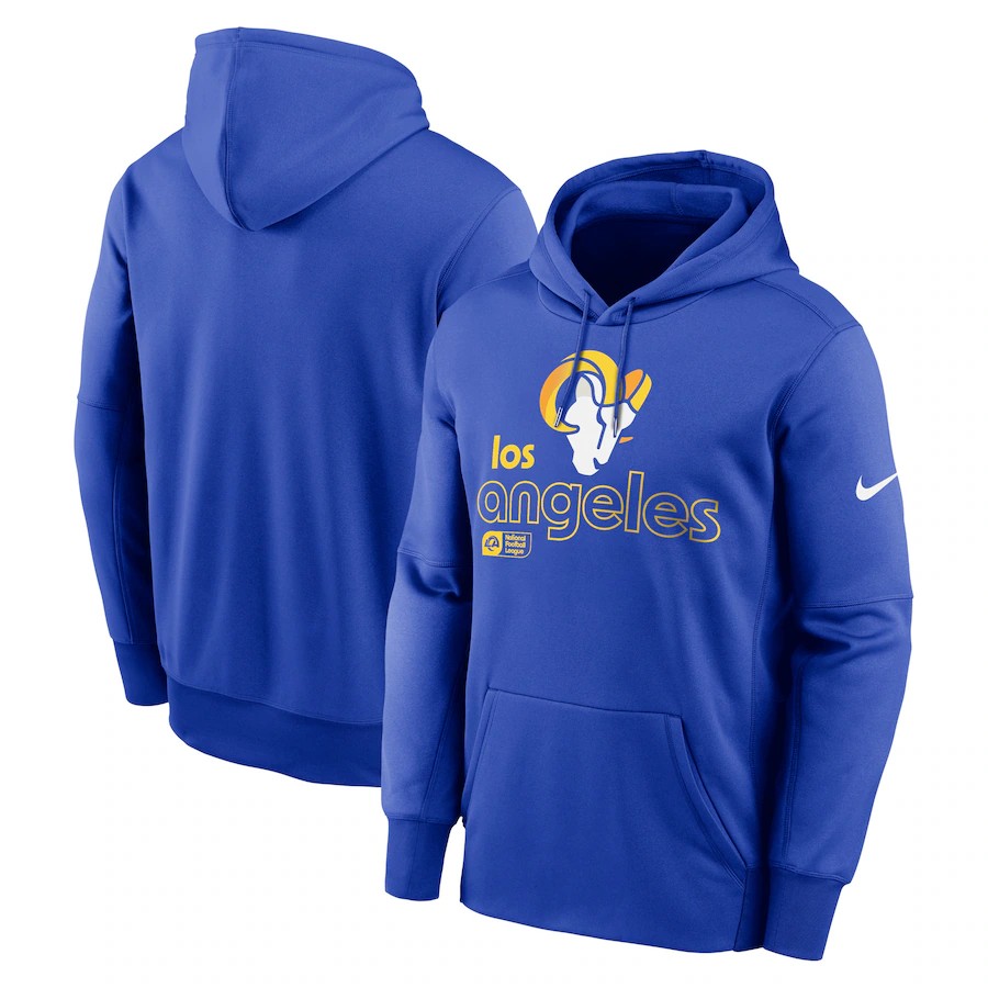 Men Los Angeles Rams blue 03 NFL 2024 hoodie